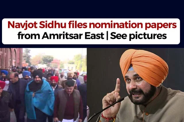 NAVJOT SINGH SIDHU NOMINATION PAPERS