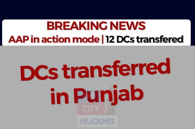 DCs transferred in Punjab