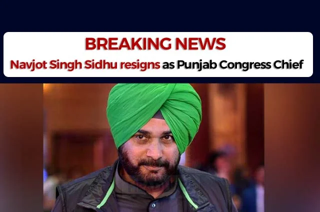 NAVJOT SIDHU RESIGNS