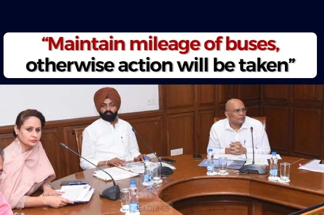 PUNJAB TRANSPORT MINISTER BUS MILEAGE